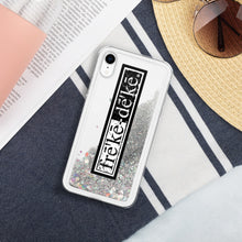 Load image into Gallery viewer, Liquid Glitter Phone Case - freke-deke® yin yang logo