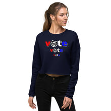 Load image into Gallery viewer, Crop Sweatshirt - vote vote vote