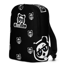 Load image into Gallery viewer, Minimalist Backpack - freke-deke® yin yang panda on black