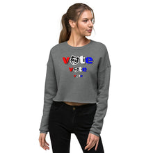 Load image into Gallery viewer, Crop Sweatshirt - vote vote vote