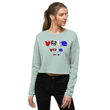 Load image into Gallery viewer, Crop Sweatshirt - vote vote vote