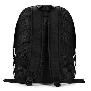 Minimalist Backpack - freke-deke® yin yang panda on black