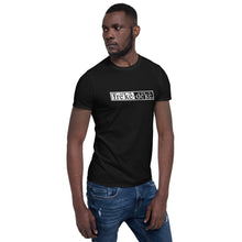 Load image into Gallery viewer, Short-Sleeve Unisex T-Shirt - freke-deke® yin yang logo distressed
