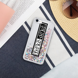 Liquid Glitter Phone Case - freke-deke® yin yang logo