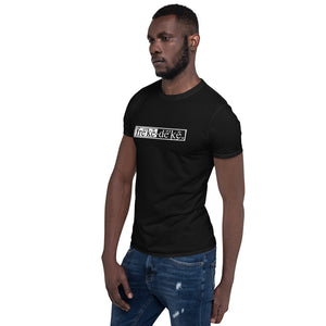 Short-Sleeve Unisex T-Shirt - freke-deke® yin yang logo distressed