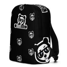 Load image into Gallery viewer, Minimalist Backpack - freke-deke® yin yang panda on black
