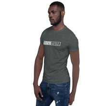 Load image into Gallery viewer, Short-Sleeve Unisex T-Shirt - freke-deke® yin yang logo distressed
