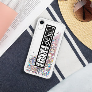 Liquid Glitter Phone Case - freke-deke® yin yang logo