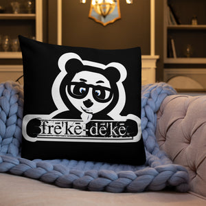 Premium Pillow freke-deke® yin yang panda on black