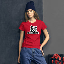 Load image into Gallery viewer, Women&#39;s short sleeve t-shirt freke-deke® yin yang panda
