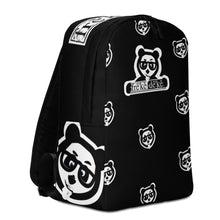 Load image into Gallery viewer, Minimalist Backpack - freke-deke® yin yang panda on black

