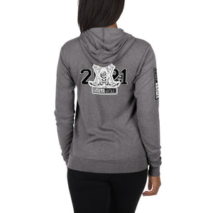 Unisex zip hoodie_freke-deke® 3 logo 2021 with YY Panda
