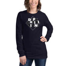 Load image into Gallery viewer, Unisex Long Sleeve Tee DeFY DeFINITION!®
